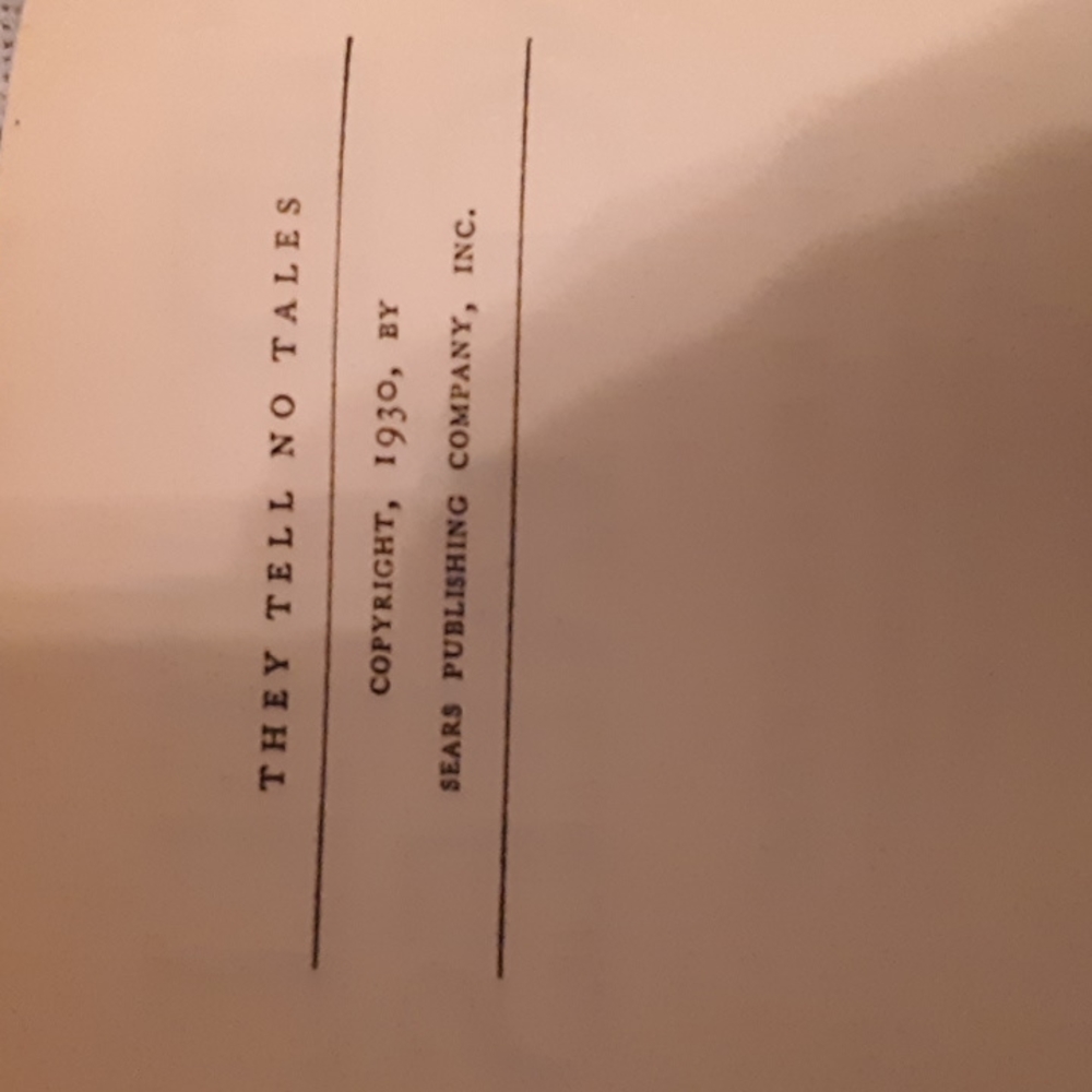 They Tell No Tales 1930's vintage book - Picture 2 of 8